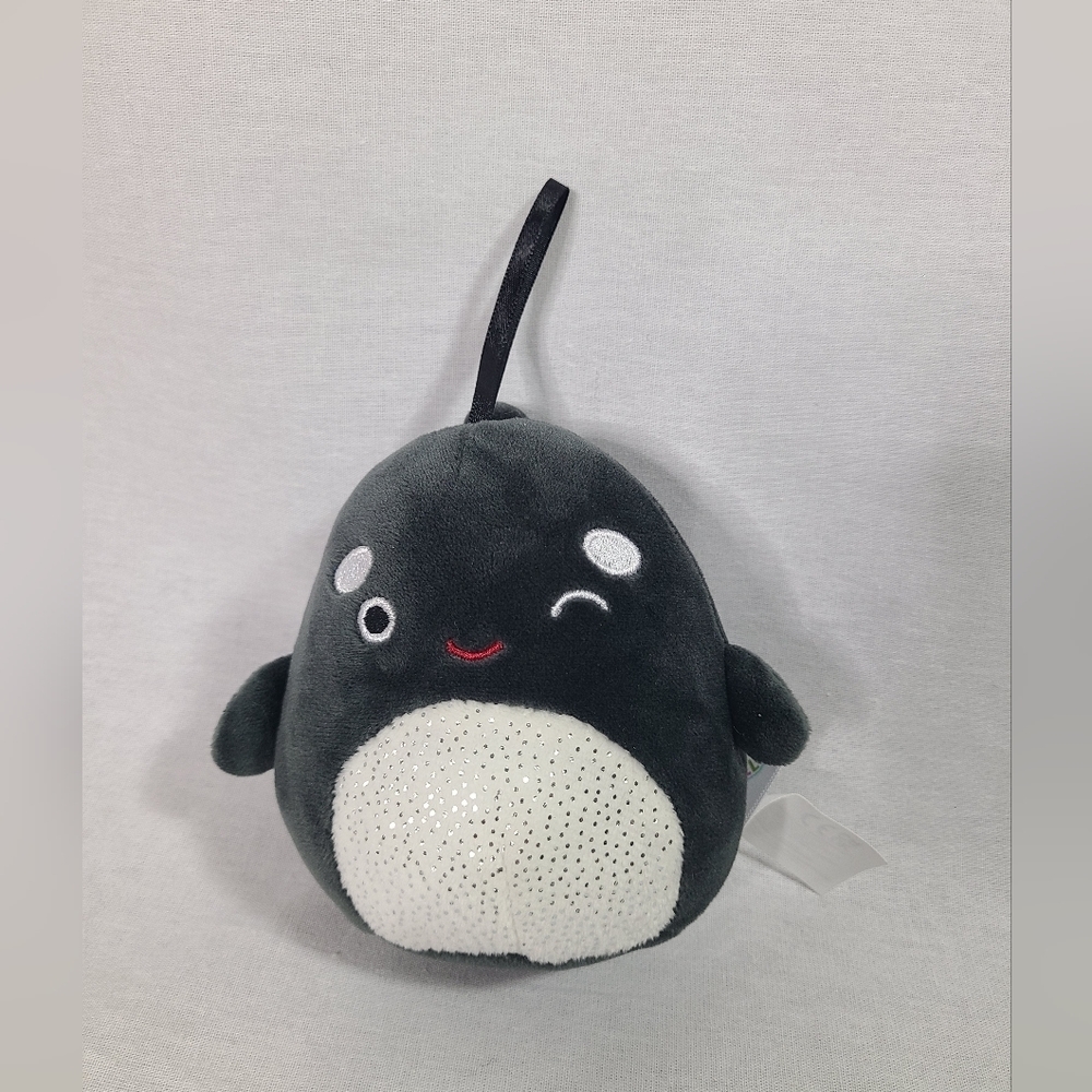 Squishmallows Christmas Ornament Kai The Killer Whale 4"